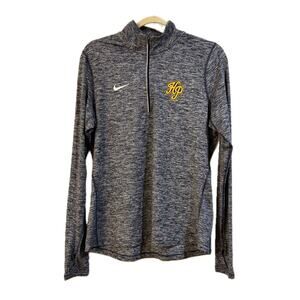 HP Scots Nike Women's Dri-FIT 1/2 Zip Running Top Heather Navy Size Large
